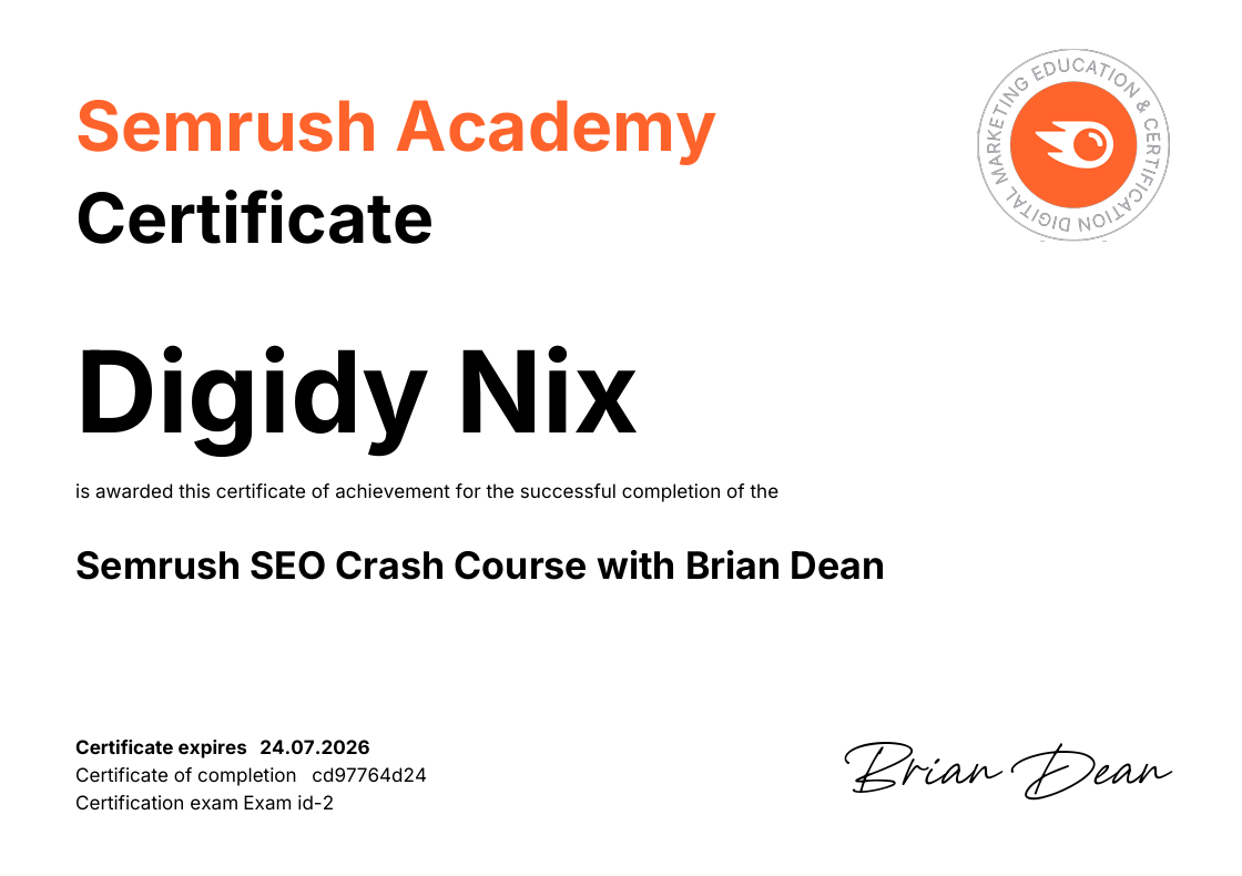 Certificate 2